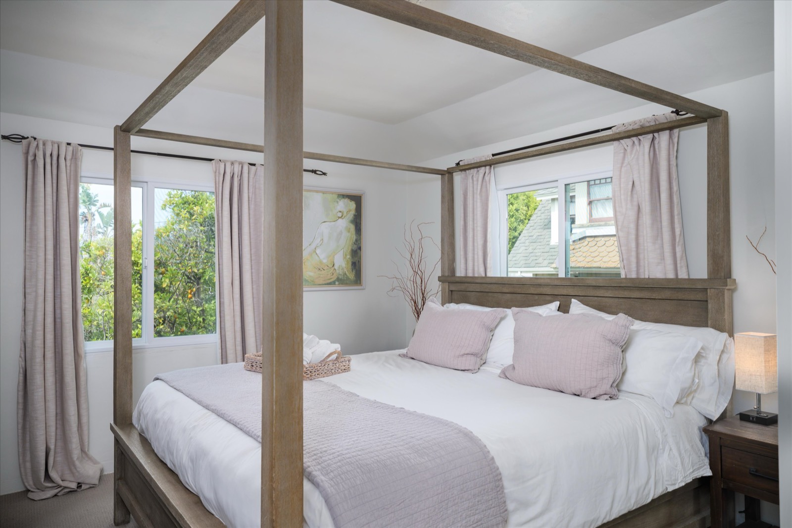 Bedroom with canopy bed